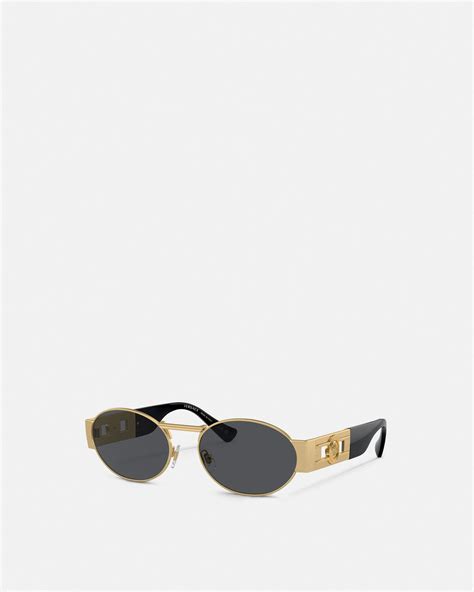 versace black oval sunglasses|authentic Versace unisex sunglasses.